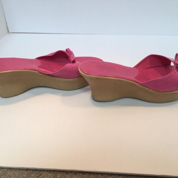 Charles David pink patent leather wedges - Picture 4 of 7